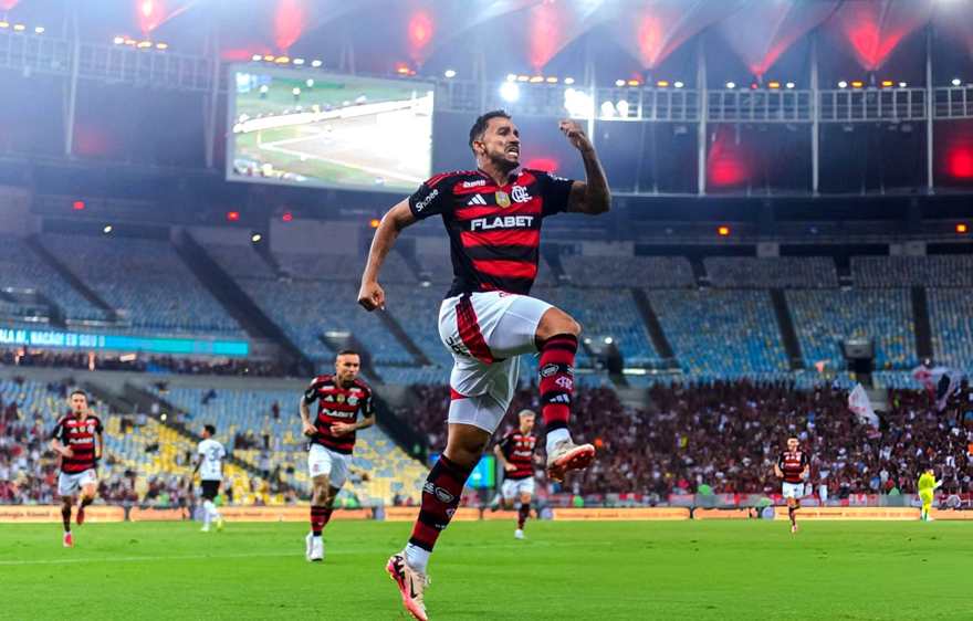 Zagueiro Danilo comemorando gol pelo Flamengo - Foto: Divulgação